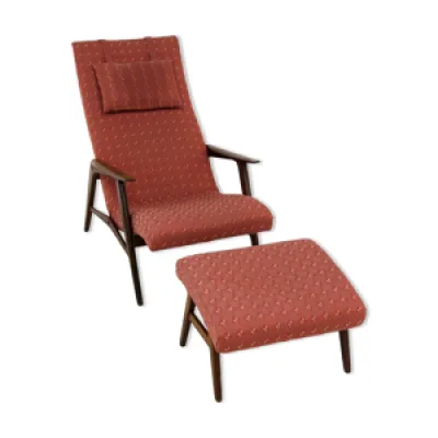 fauteuil et repose-pied - scandinave 1960