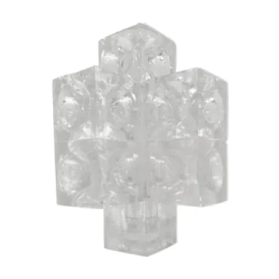 Lampe en cubes de verre