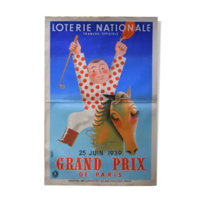 Affiche loterie nationale - 1939