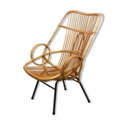 fauteuil en métal et - noordwolde 1960