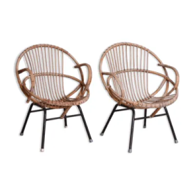paire de fauteuils, années - 1960