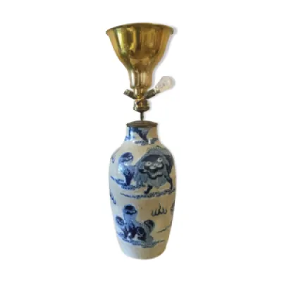Pied de lampe en céramique - asiatique