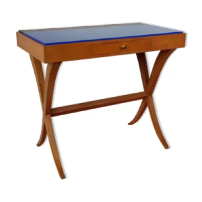 Table d'appoint 1950 - opaline bleue