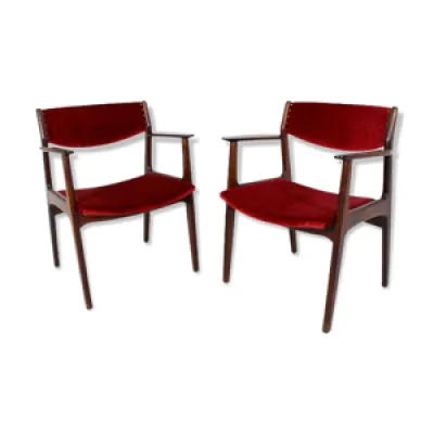 Paire de fauteuils en - henning kjaernulf