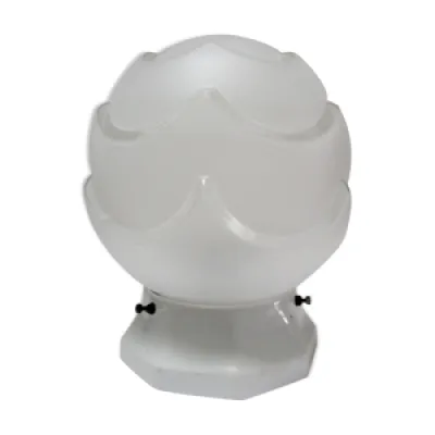 Lampe boule porcelaine - style verre