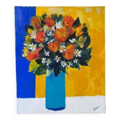 Tableau peinture bouquet - fleurs