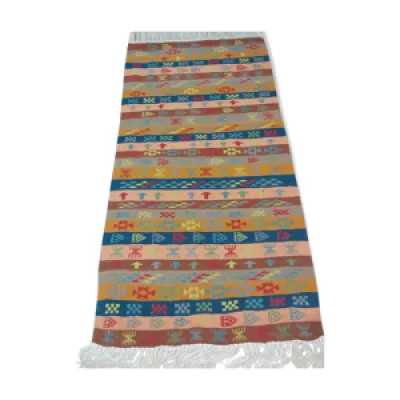tapis margoum rayés - traditionnel main