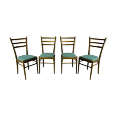 Set of 4 chairs dining - tone 1960