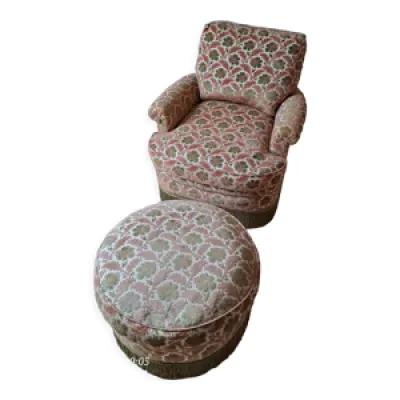 fauteuil avec ottoman