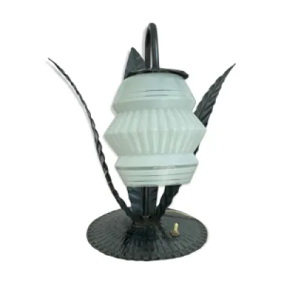 Lampe de style art deco - globe verre