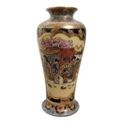 Vase Satsuma porcelaine - chinoise