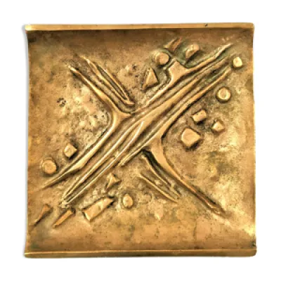 Cendrier en bronze doré - jacques lauterbach