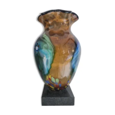 Vase en verre  murano