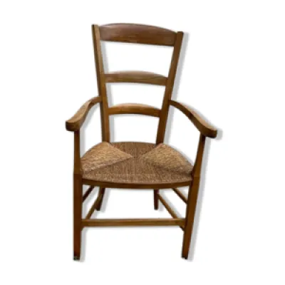 fauteuil ancien vendéen - merisier