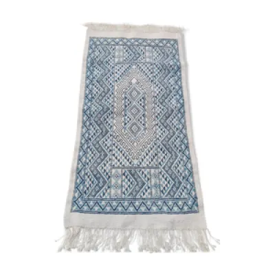 tapis margoum blanc et - traditionnel main