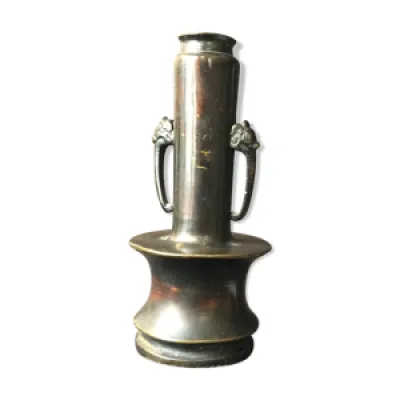 Vase soliflore à col - bronze xixe