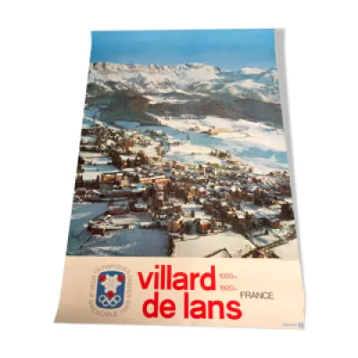 Affiche villard de lans - ski