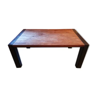 Table en métal et bois - pont