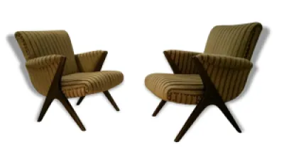 fauteuil années 50 ciseaux - chair scandinave