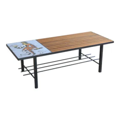 Table basse rectangulaire - bois vallauris
