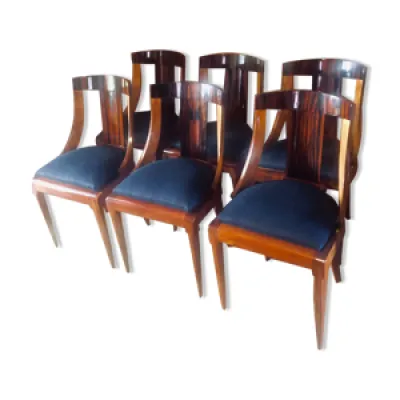 Serie de six chaises - art deco
