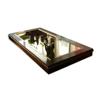 Table basse rectangulaire - miroir laiton