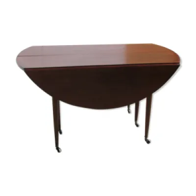 Table ronde 6 pieds fuseaux - extensible