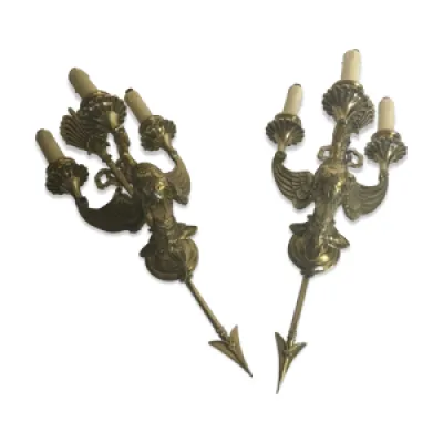 Paire d’appliques styles - empire bronze