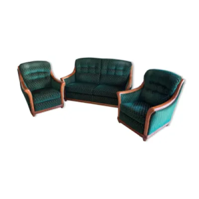 Canape et 2 fauteuils - style louis philippe merisier