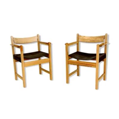 Set de 2 fauteuils en - pin