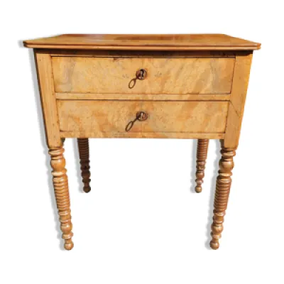 Commode sauteuse Louis-Philippe - ronce noyer