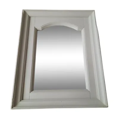 Miroir dans un cadre - gris bois clair
