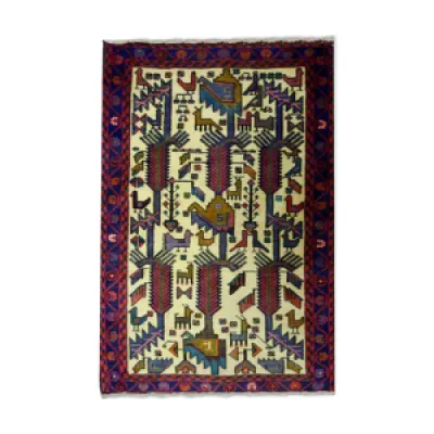 tapis persan fait main - 120x80cm