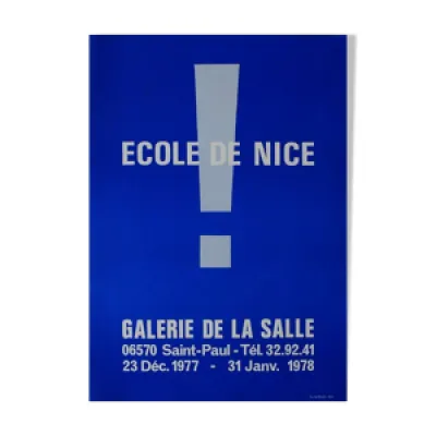 Affiche ecole de Nice