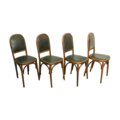 4 chaises art nouveau - 1910 bois