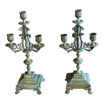 Paire de chandeliers - anciens