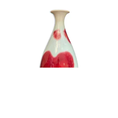 vase balustre en céramique - sang