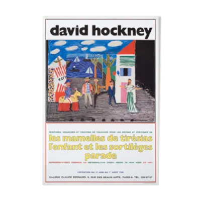 Affiche David Hockney - 1981