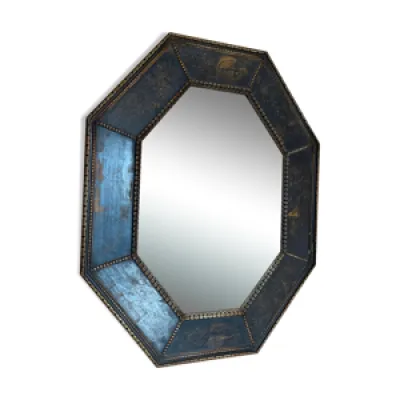 Miroir ancien de forme - octogonale