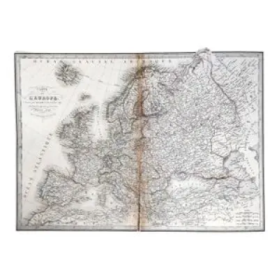 Carte ancienne de l'europe