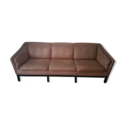 Canapé en cuir coloris - 3 places