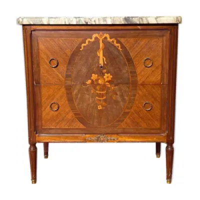 Commode marqueterie et - bronze style
