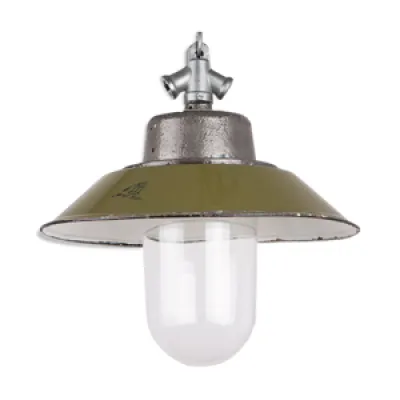 Industrial enamel lamp - and