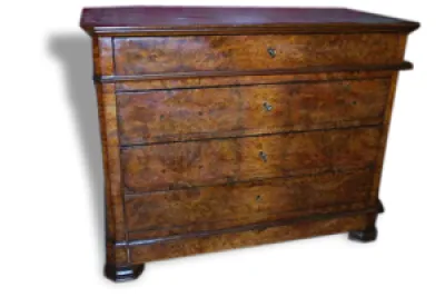 Commode style LOUIS PHILIPPE - noyer