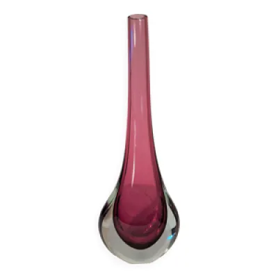 vase soliflore en verre - murano
