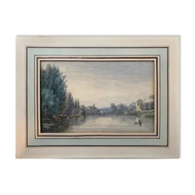 Tableau aquarelle 1872 - bord