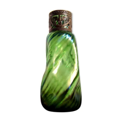 Vase en verre irisé - art