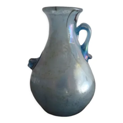Vase à anse Scavo Seguso - verre murano 1950