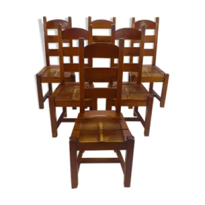 Ensemble de 6 chaises - 1960 manger