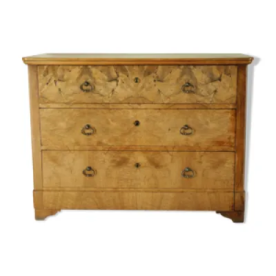 Commode  style Louis - noyer clair